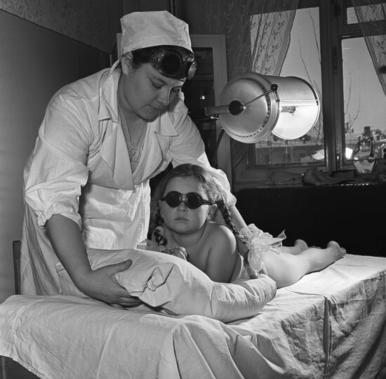 Процедура кварцевания в одном из московских садов