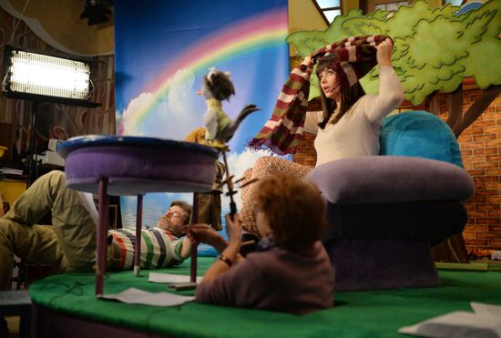 Съемка передачи "Спокойной ночи, малыши!"