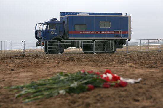 Специалисты выровняли воронку на месте крушения самолета Boeing 737 в Казани