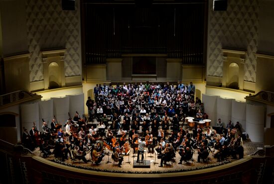 Репетиция Венского филармонического оркестра