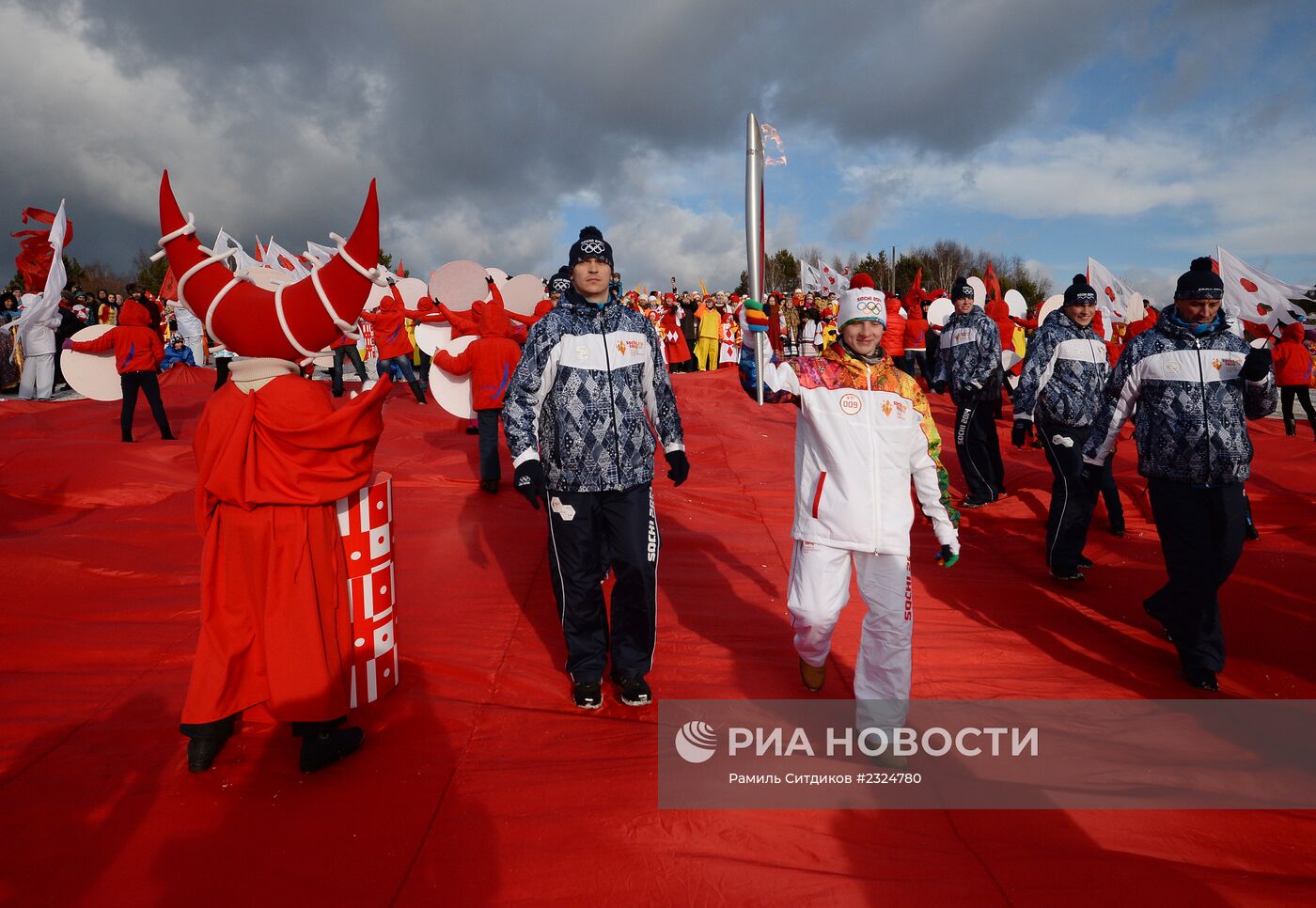 Эстафета Олимпийского огня. Байкал