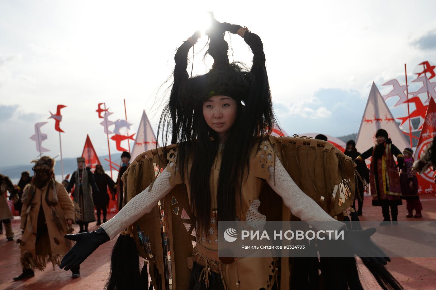 Эстафета Олимпийского огня. Байкал