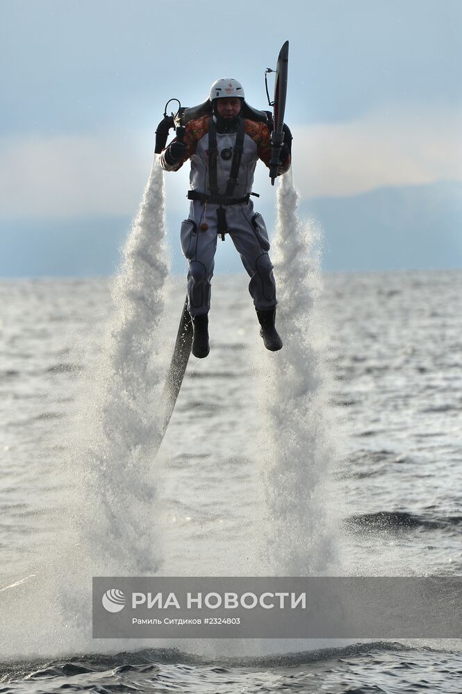 Эстафета Олимпийского огня. Байкал