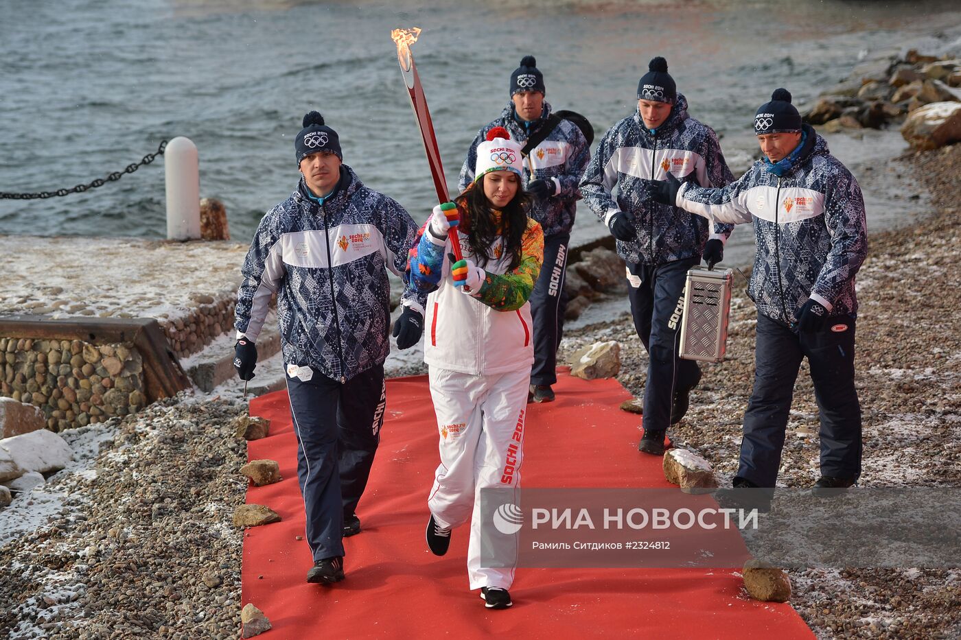 Эстафета Олимпийского огня. Байкал