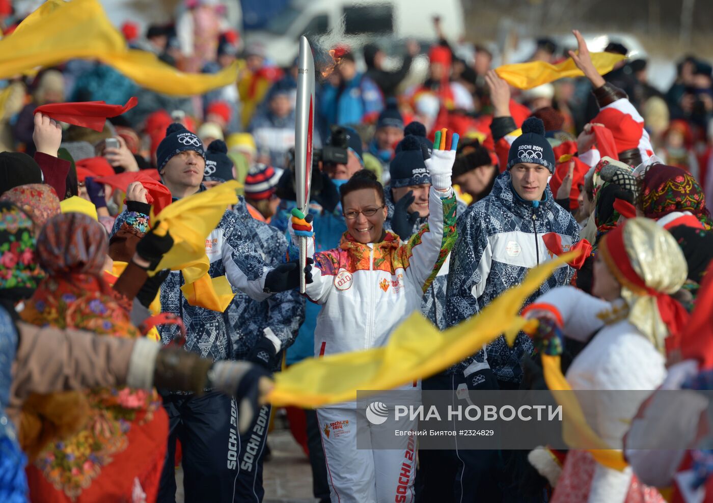 Эстафета Олимпийского огня. Байкал