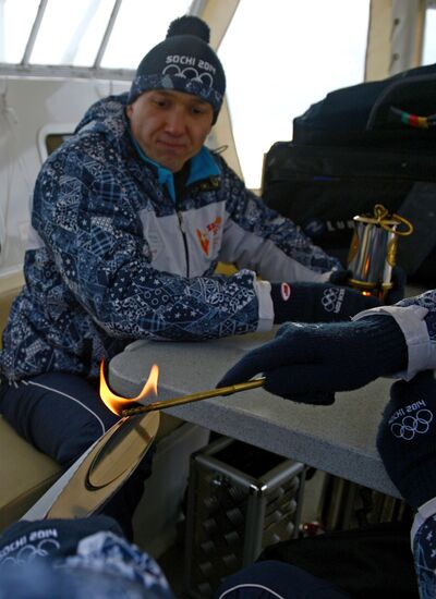 Эстафета Олимпийского огня. Байкал