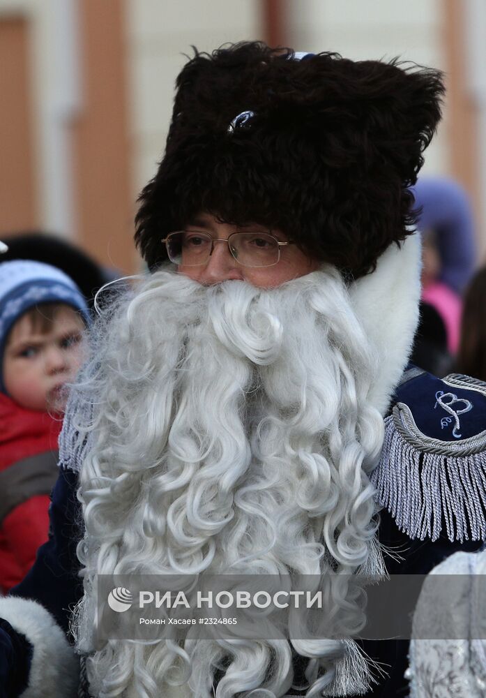 Парад Дедов Морозов в Казани