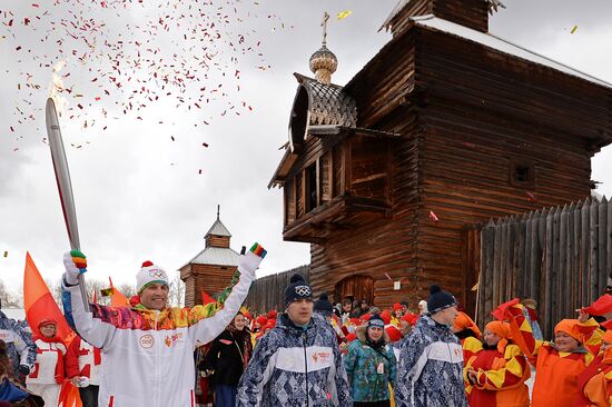 Эстафета Олимпийского огня. Байкал