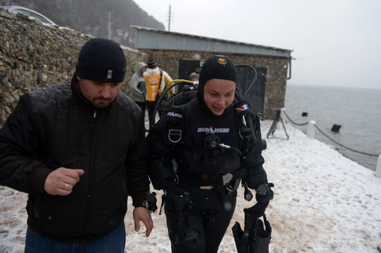 Эстафета Олимпийского огня. Байкал