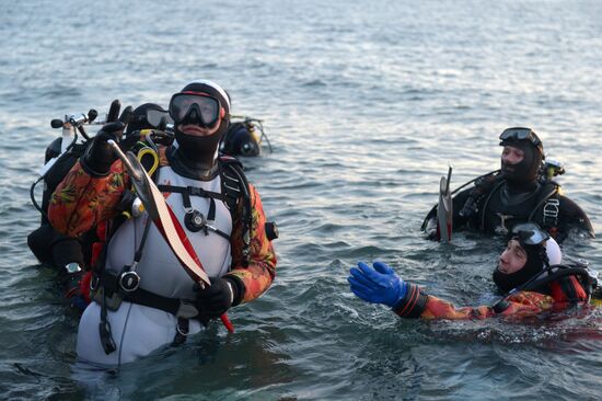 Эстафета Олимпийского огня. Байкал