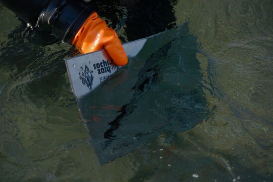 Эстафета Олимпийского огня. Байкал