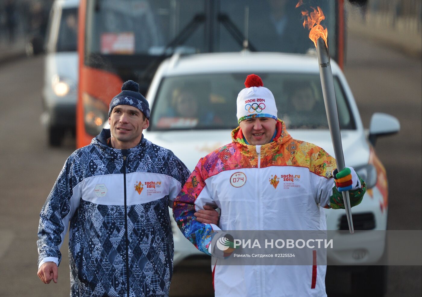 Эстафета Олимпийского огня. Иркутск
