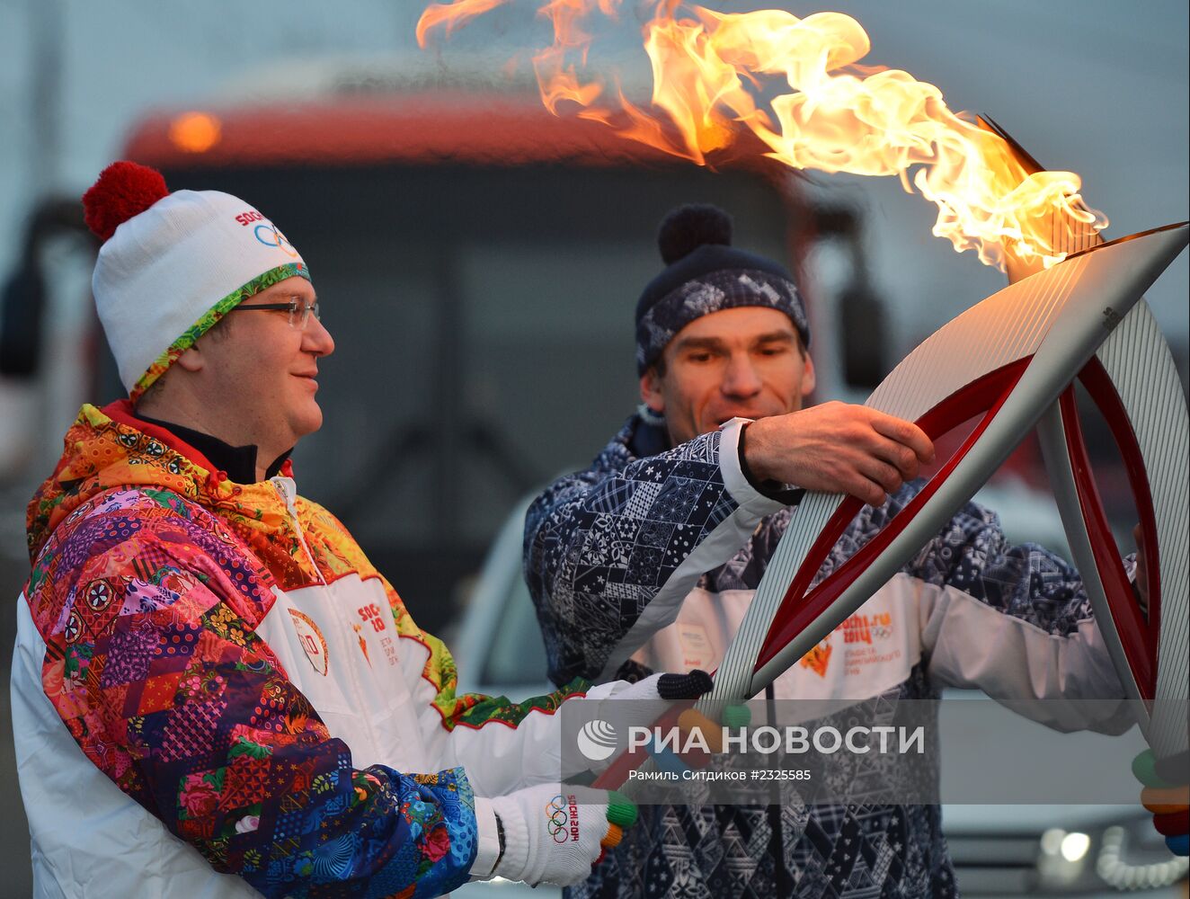 Эстафета Олимпийского огня. Иркутск