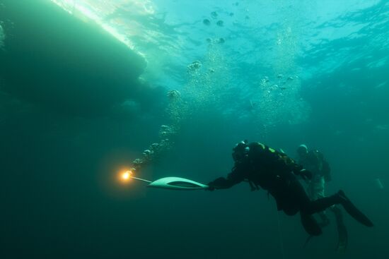 Эстафета Олимпийского огня. Байкал