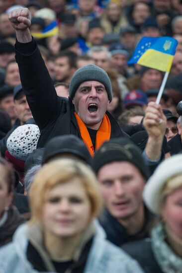 Митинг "За европейскую Украину" в Киеве