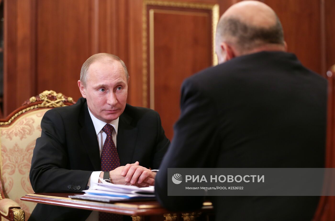 В. Путин провел встречу с М. Мишустиным