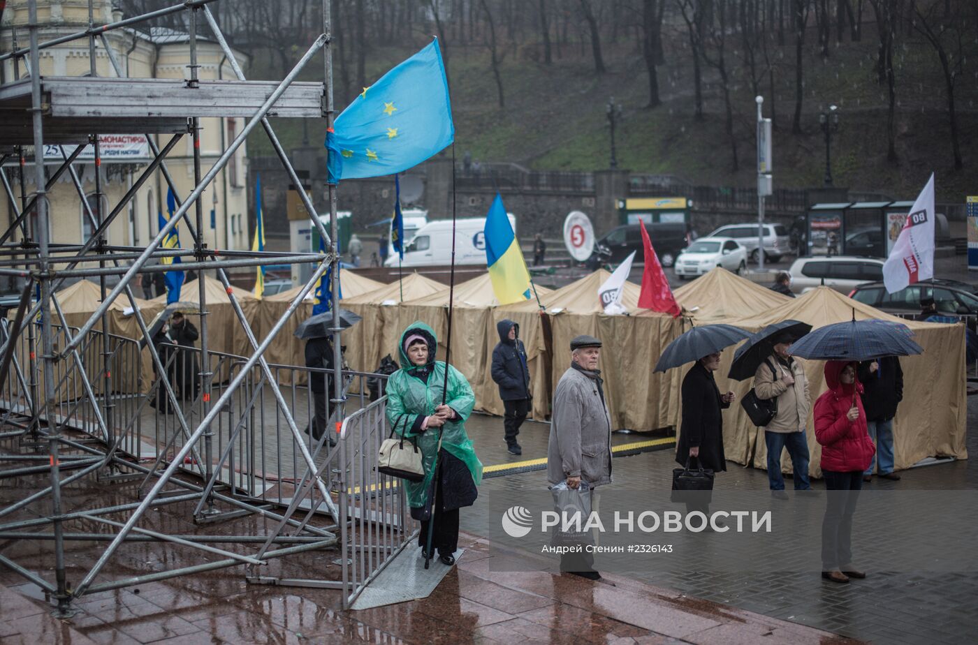 Палаточный лагерь сторонников евроинтеграции Украины