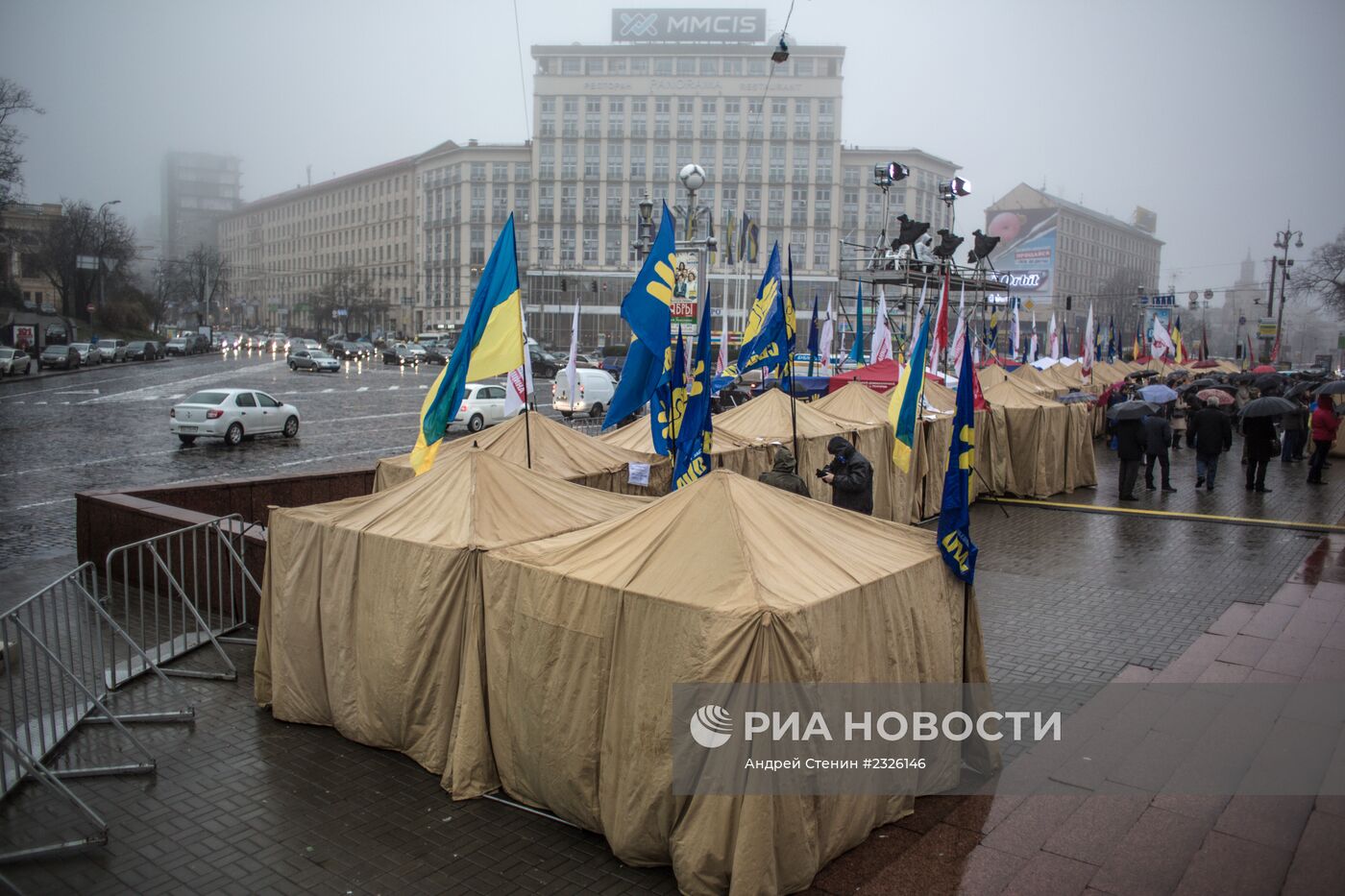 Палаточный лагерь сторонников евроинтеграции Украины