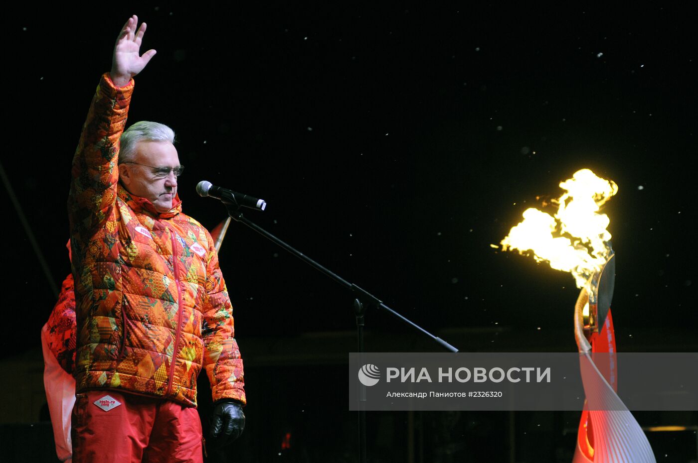 Эстафета Олимпийского огня. Дивногорск