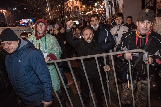 Митинг сторонников евроинтеграции Украины в Киеве