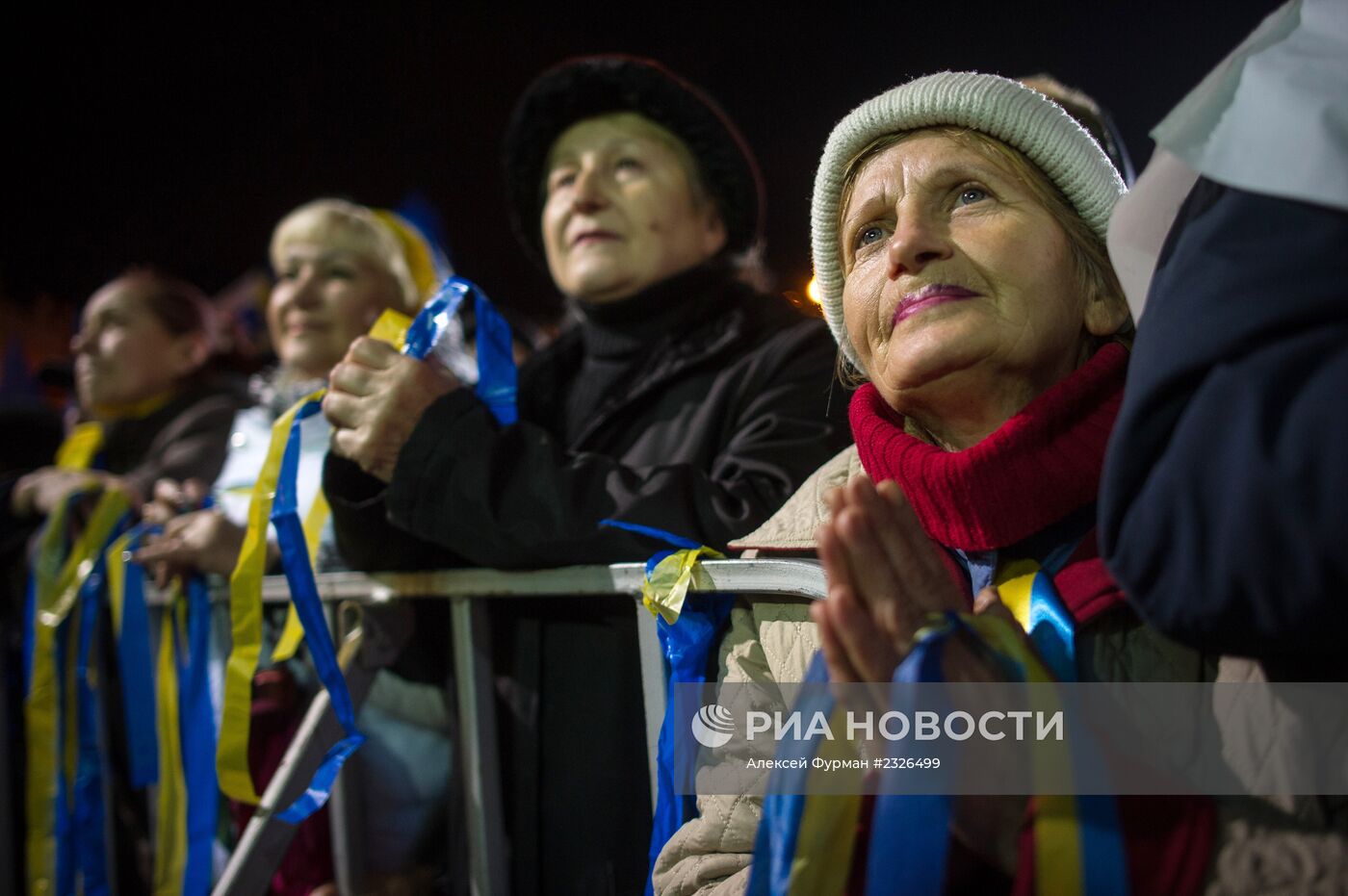 Митинг сторонников евроинтеграции Украины в Киеве