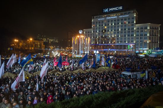 Митинг сторонников евроинтеграции Украины в Киеве