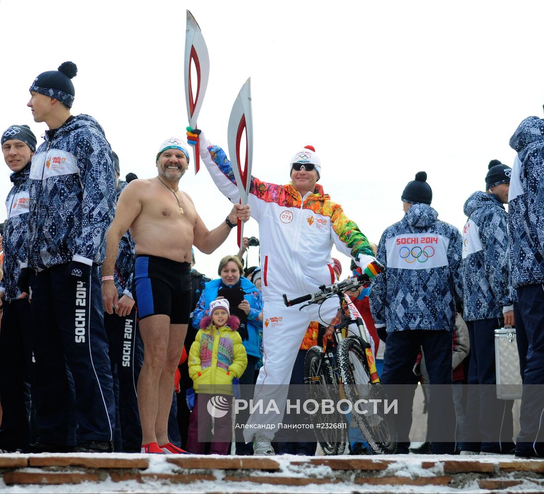Эстафета Олимпийского огня. Красноярск