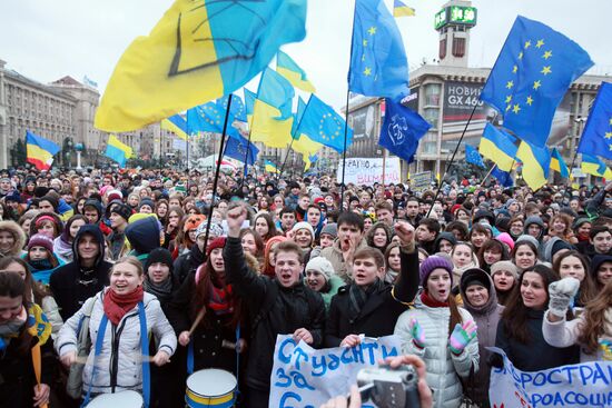 Ситуация на Украине в связи с вопросом евроинтеграции