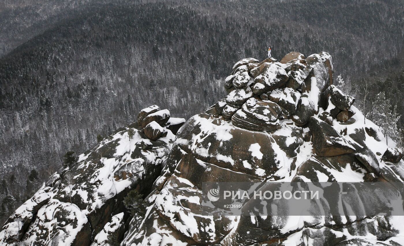 Эстафета Олимпийского огня. Красноярск