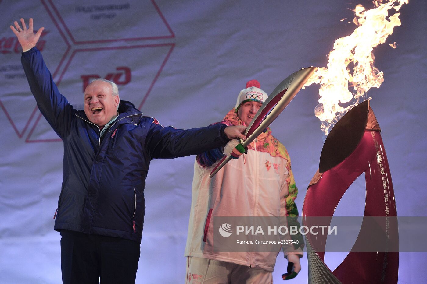 Эстафета Олимпийского огня. Хакасия