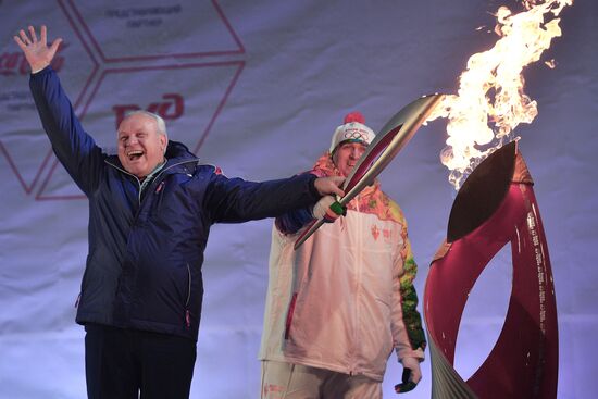 Эстафета Олимпийского огня. Хакасия