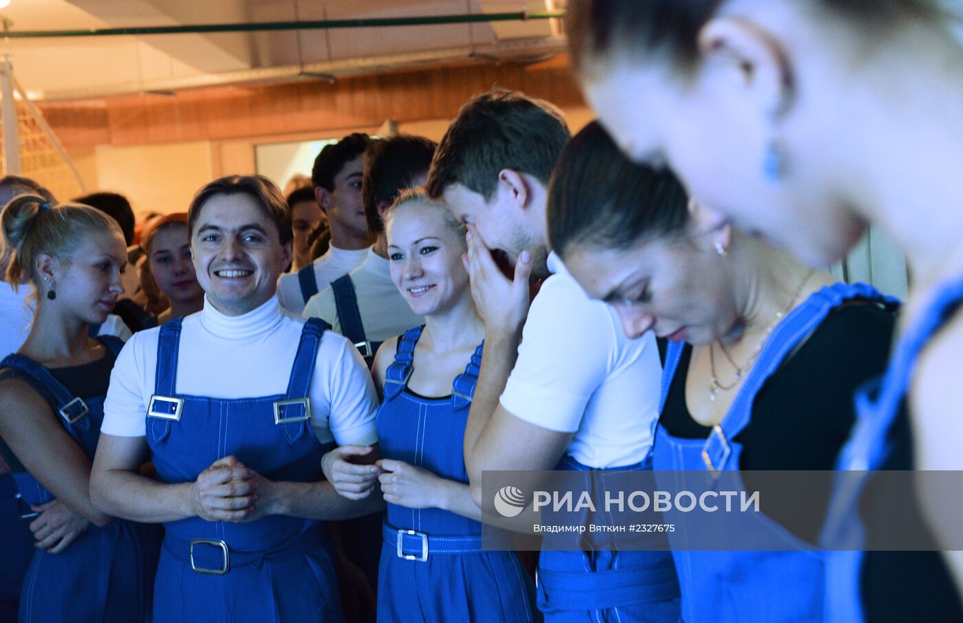 Генеральная репетиция концерта Государственного академического ансамбля народного танца И.Моисеева