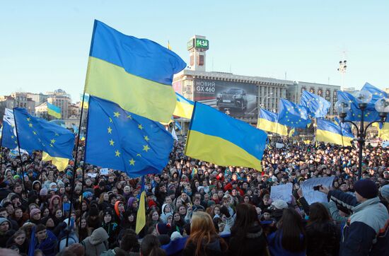 Ситуация на Украине в связи с вопросом евроинтеграции