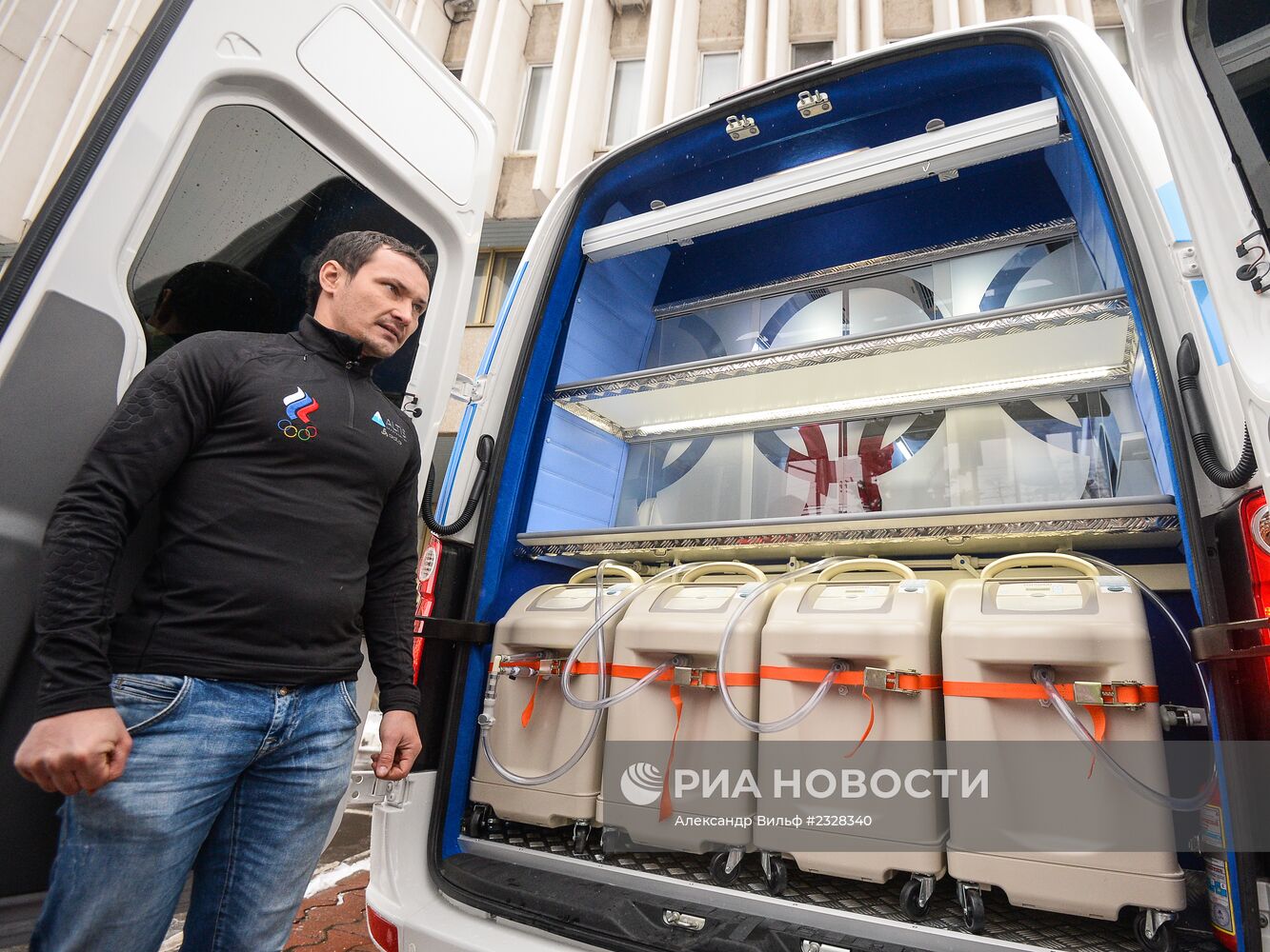 Презентация мобильной лаборатории для подготовки сборных к Олимпиаде