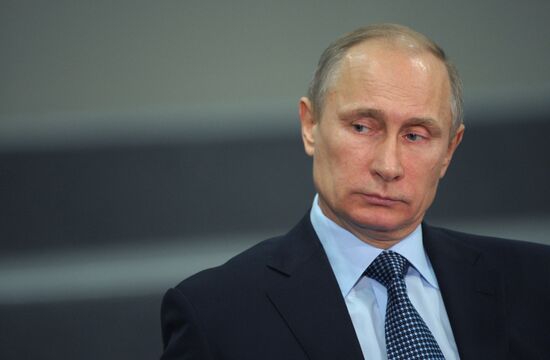В.Путин на презентации готовности олимпийских объектов в Сочи