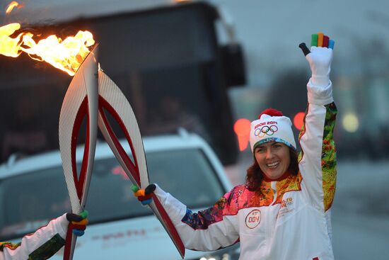 Эстафета Олимпийского огня. Кемерово