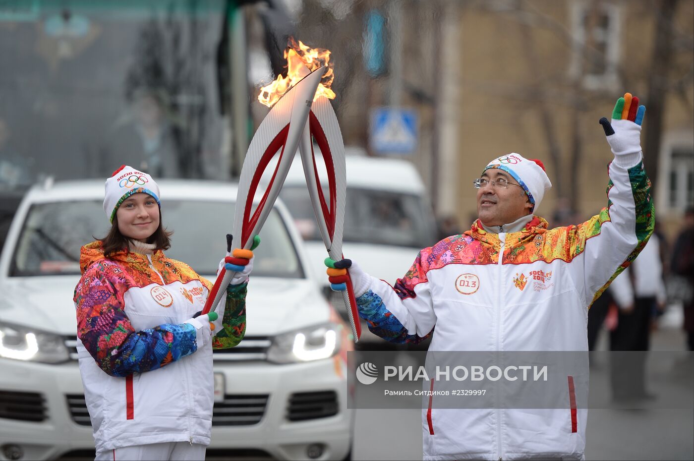 Эстафета Олимпийского огня. Томск