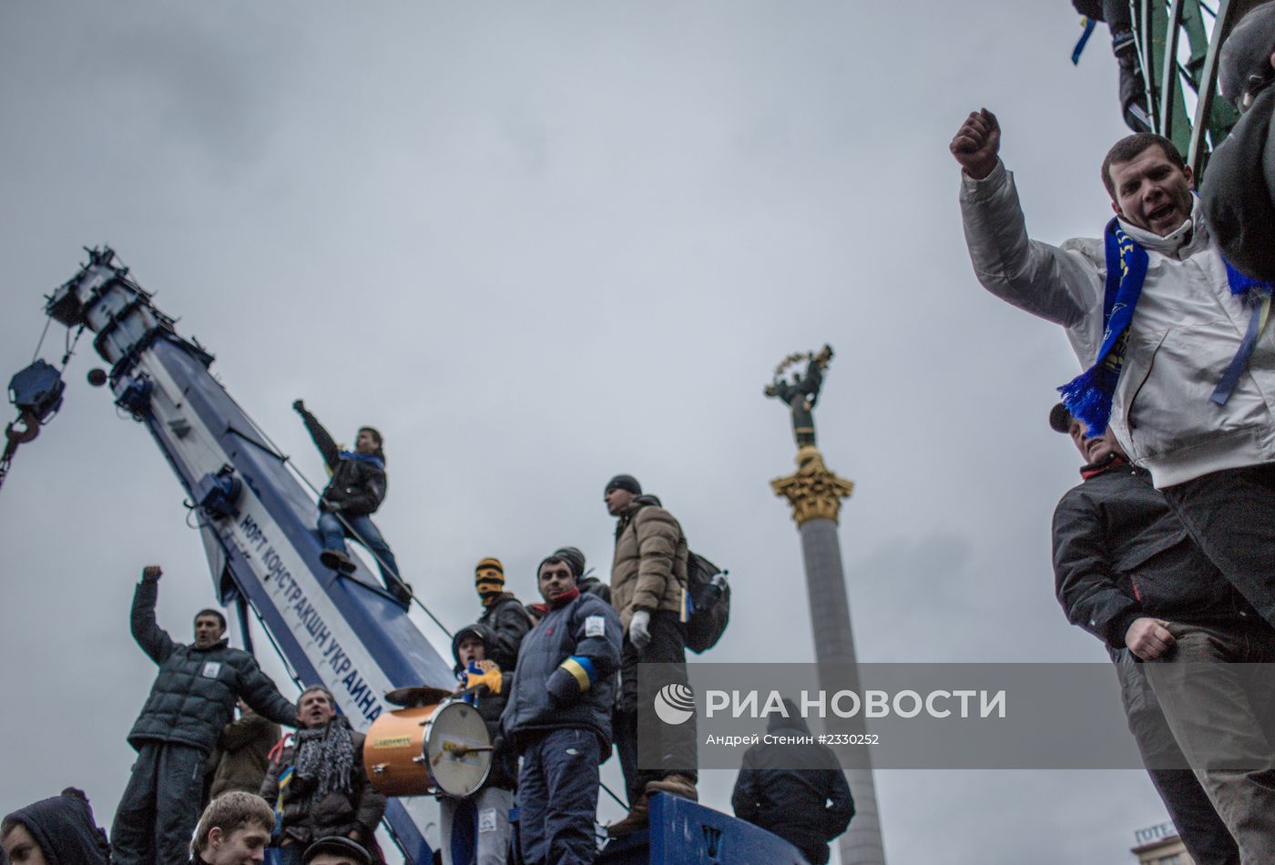Протесты сторонников евроинтеграции Украины