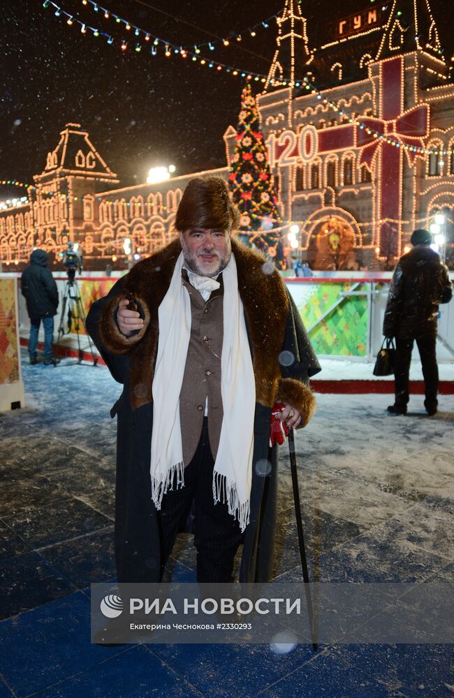 Открытие ГУМ-катка на Красной площади