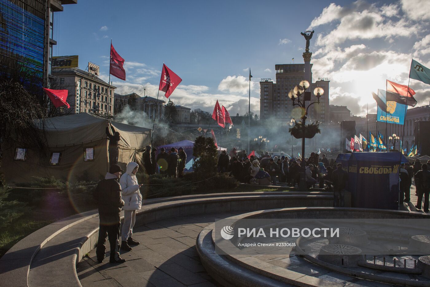 Акции сторонников евроинтеграции Украины в Киеве