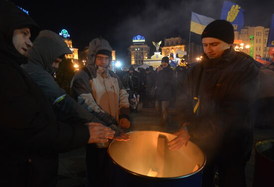 Акции сторонников евроинтеграции Украины в Киеве