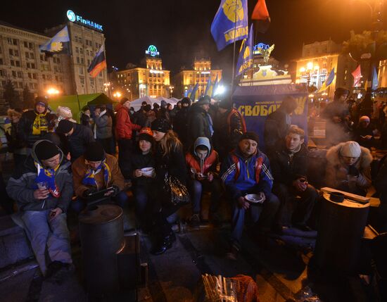 Акции сторонников евроинтеграции Украины в Киеве