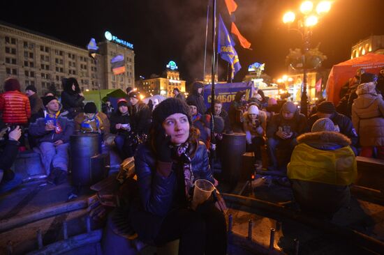 Акции сторонников евроинтеграции Украины в Киеве