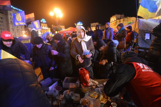 Акции сторонников евроинтеграции Украины в Киеве