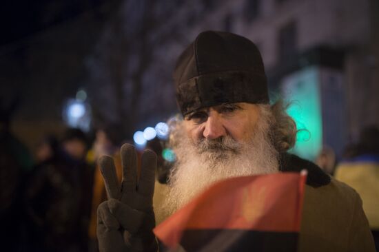 Акции сторонников евроинтеграции Украины в Киеве