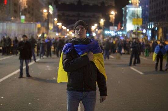 Акции сторонников евроинтеграции Украины в Киеве