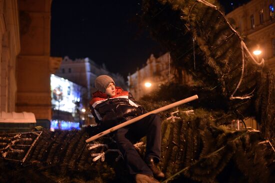 Акции сторонников евроинтеграции Украины в Киеве