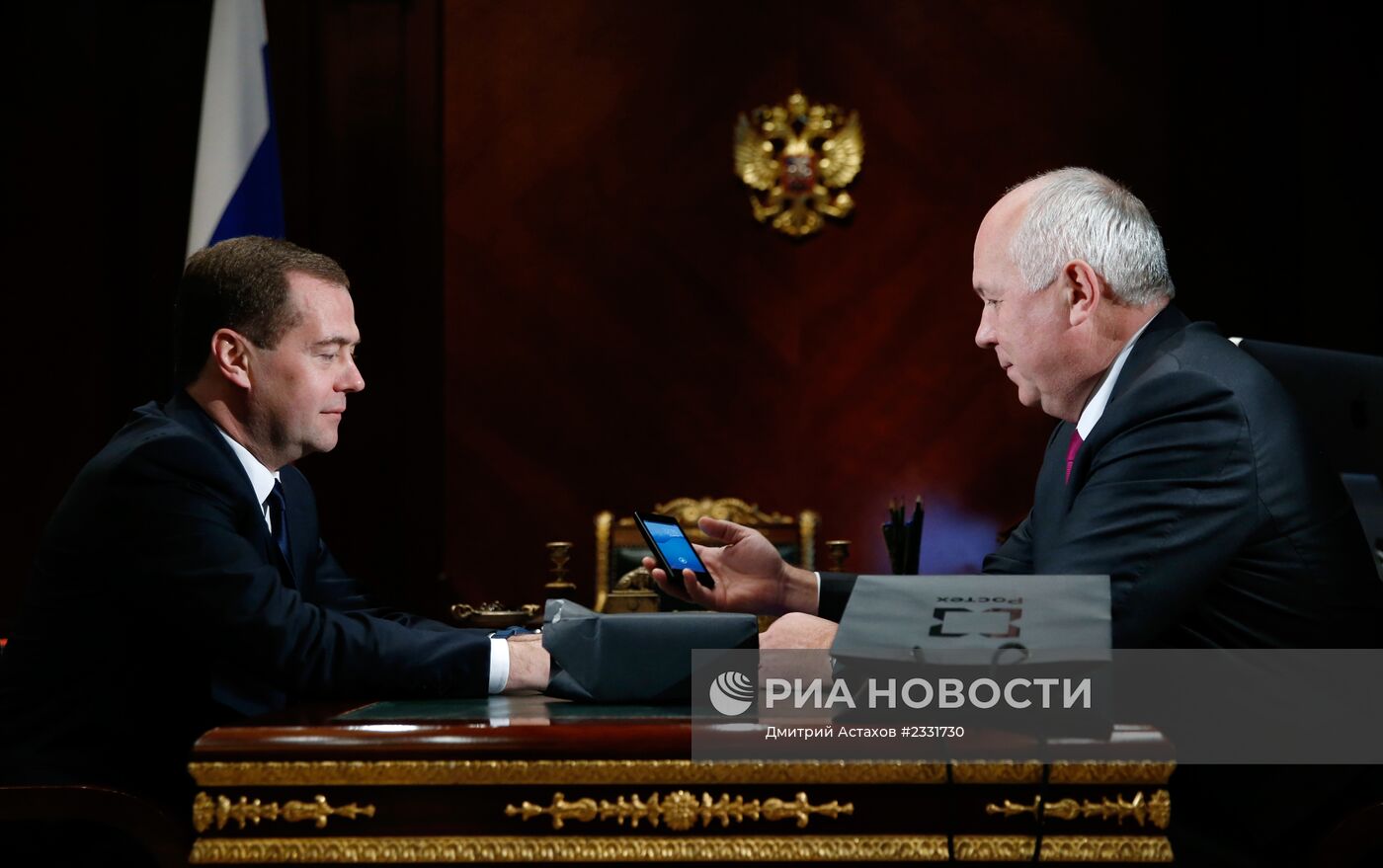 Встреча Д.Медведева с С.Чемезовым