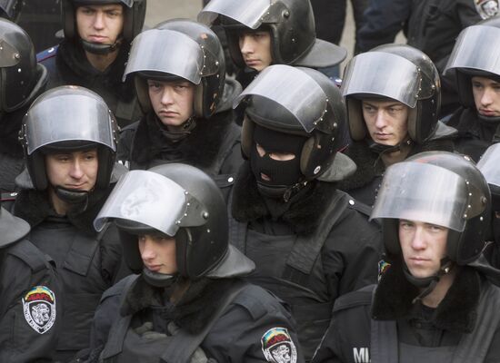 Акции протеста сторонников евроинтеграции Украины