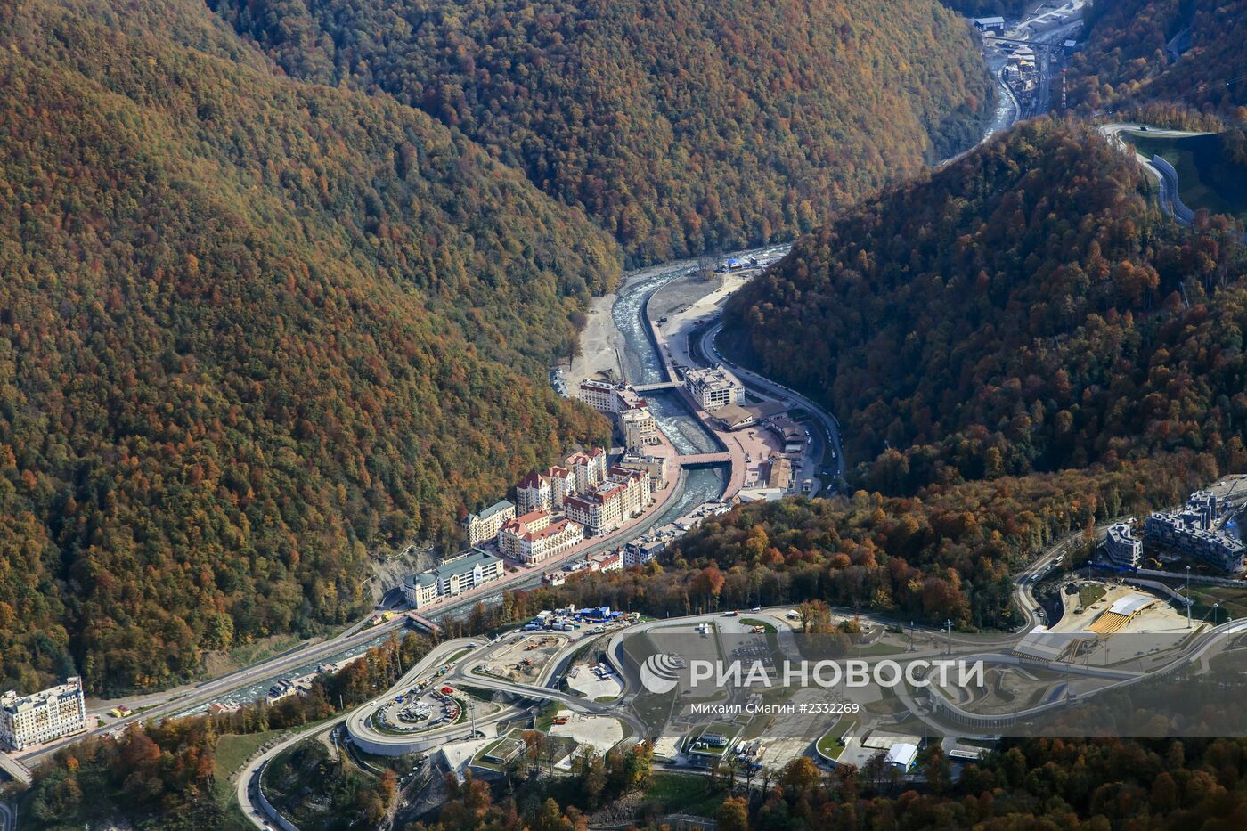 Олимпийский Сочи с высоты птичьего полета